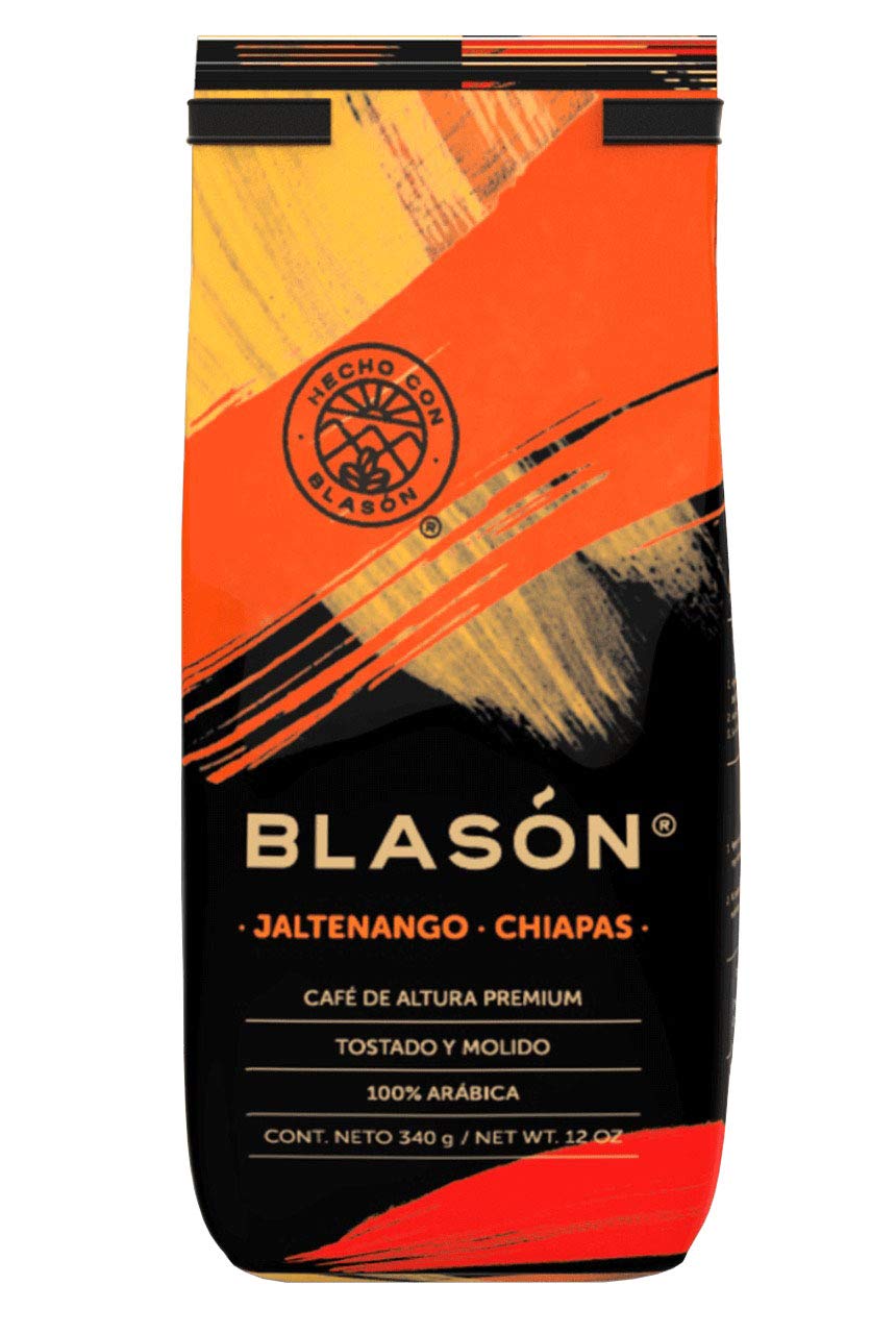 Cafe Blason Jaltenango Chiapas Ground Coffee from Mexico - 12 oz / 340 gr