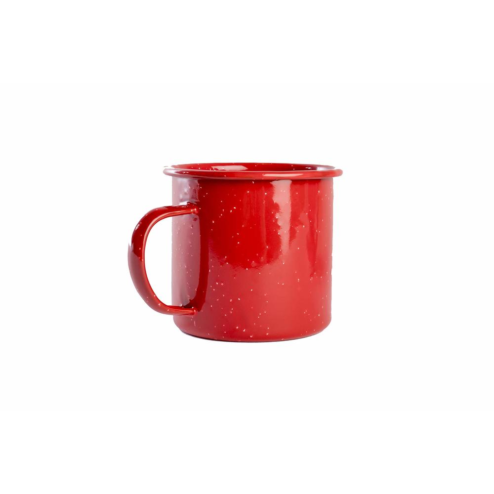 Swivler Enamel Mug- Outdoor camping Mugs - Ideal For Early Morning coffee Or cold Beverages- coffee Mug- 16 Oz (Red)