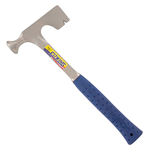 ESTWINg Drywall Hammer - 14 oz Wall Board Tool with Milled Face & Shock Reduction grip - E3-11