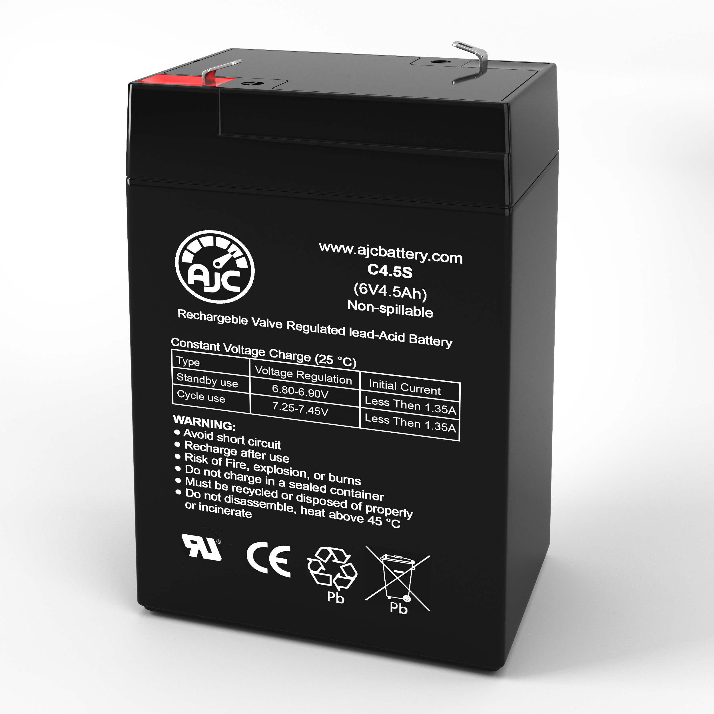 AJc Replacement Battery for Sanshui JL3-XM-4 6V, 45Ah Emergency Light Batteries