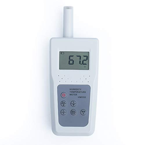 AMTAST Psychrometer Humidity Meter Temperature Humidity gauge Hygrometer HM550