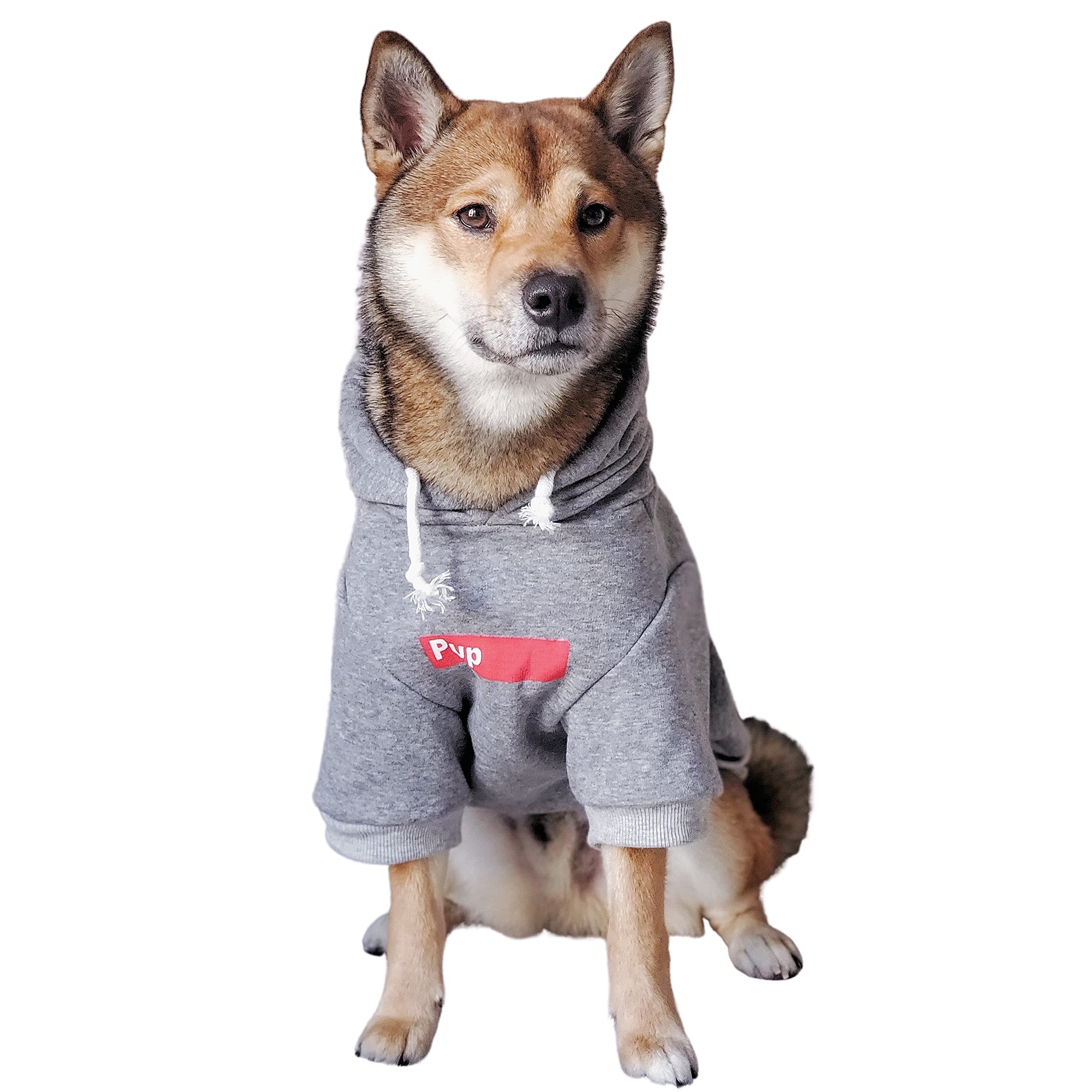 chochocho Pup Dog Hoodie Dog Sweater Fashion Dog clothes Pet clothing cotton cat Hoodies Stylish Streetwear Sweatshirt gray Trac
