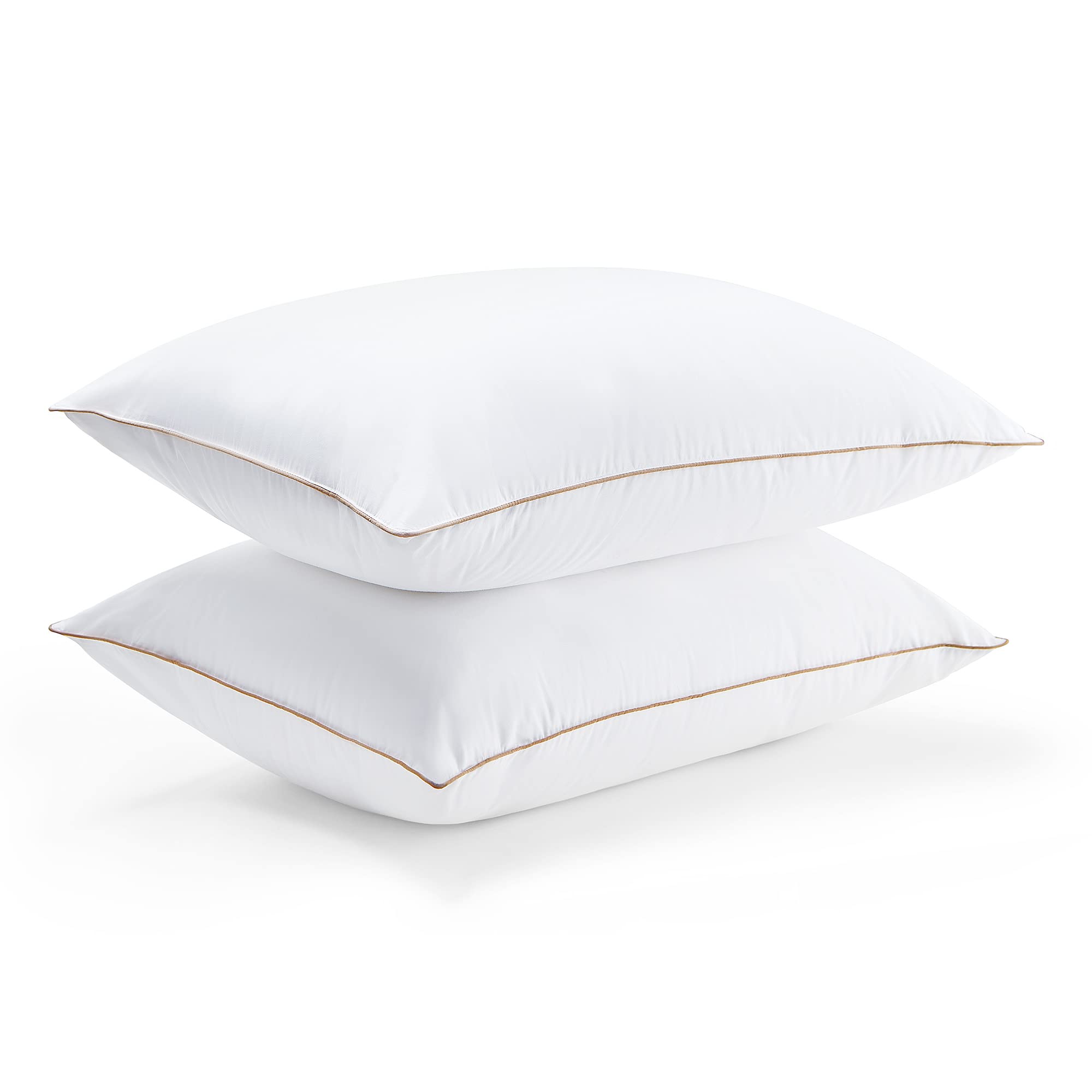 puredown® Goose Feathers and Down Alternative Pillows, Premium Medium to Firm Bed Pillows for Sleeping, Luxury Pillows with Down