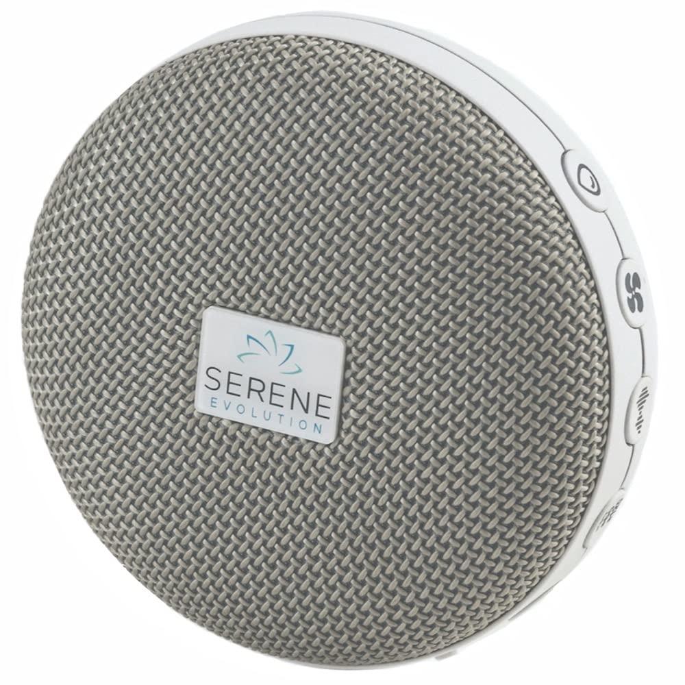 Serene Evolution 36 Sound Portable Travel White Noise Machine for Adults, USB Rechargeable Sound Machine for Sleeping & Travel,
