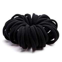 Miuance Elastic Hair Ties Hair Ties Bands Rope No Crease Elastic Fabric Large Cotton Stretch Ouchless Ponytail Holders, 50 pcs(1