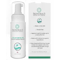 Skinerals Self Tanner Sunless Bronzer Californium Natural and Organic Ingredients for Safe Alternative to Sun Tanning for Body a