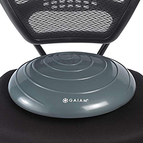 Gaiam Balance Disc Wobble Cushion Stability Core Trainer For Home Or Office Desk Chair & Kids Alternative Classroom Sensory Wigg
