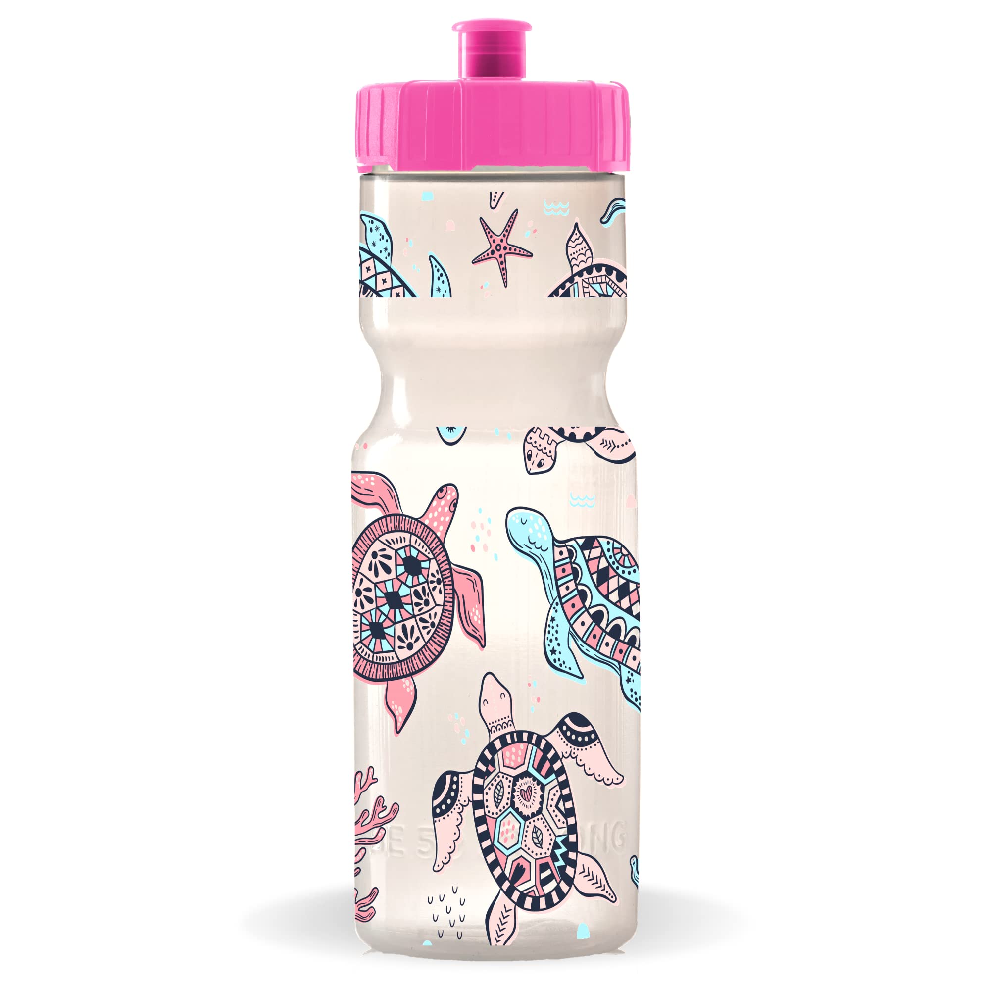 50 Strong Kids Water Bottle 22 oz BPA- Free Sports Squeeze Water