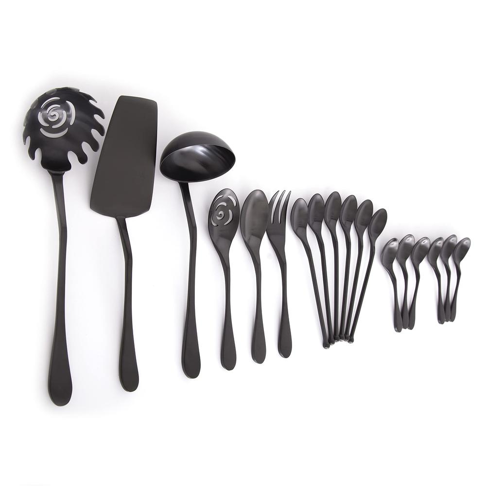 KNORK Coated Black Completer Set, 18 Piece