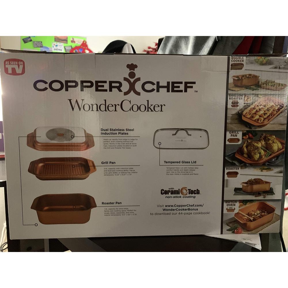 Copper Chef 14 In 1 Multi-Use Copper Chef Wonder Cooker with roasting ...