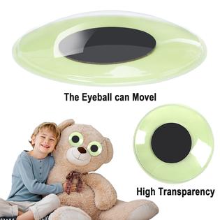 Petknows 6Pcs Giant Googly Wiggle Eyes, PETKNOWS Glow in The Dark Google  Eyes Self Adhesive for