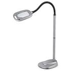 LIGHT IT! by Fulcrum LIGHT IT! By Fulcrum, 20072-401 MultiFlex LED Floor Magnifier  Lamp, Silver, Single pack