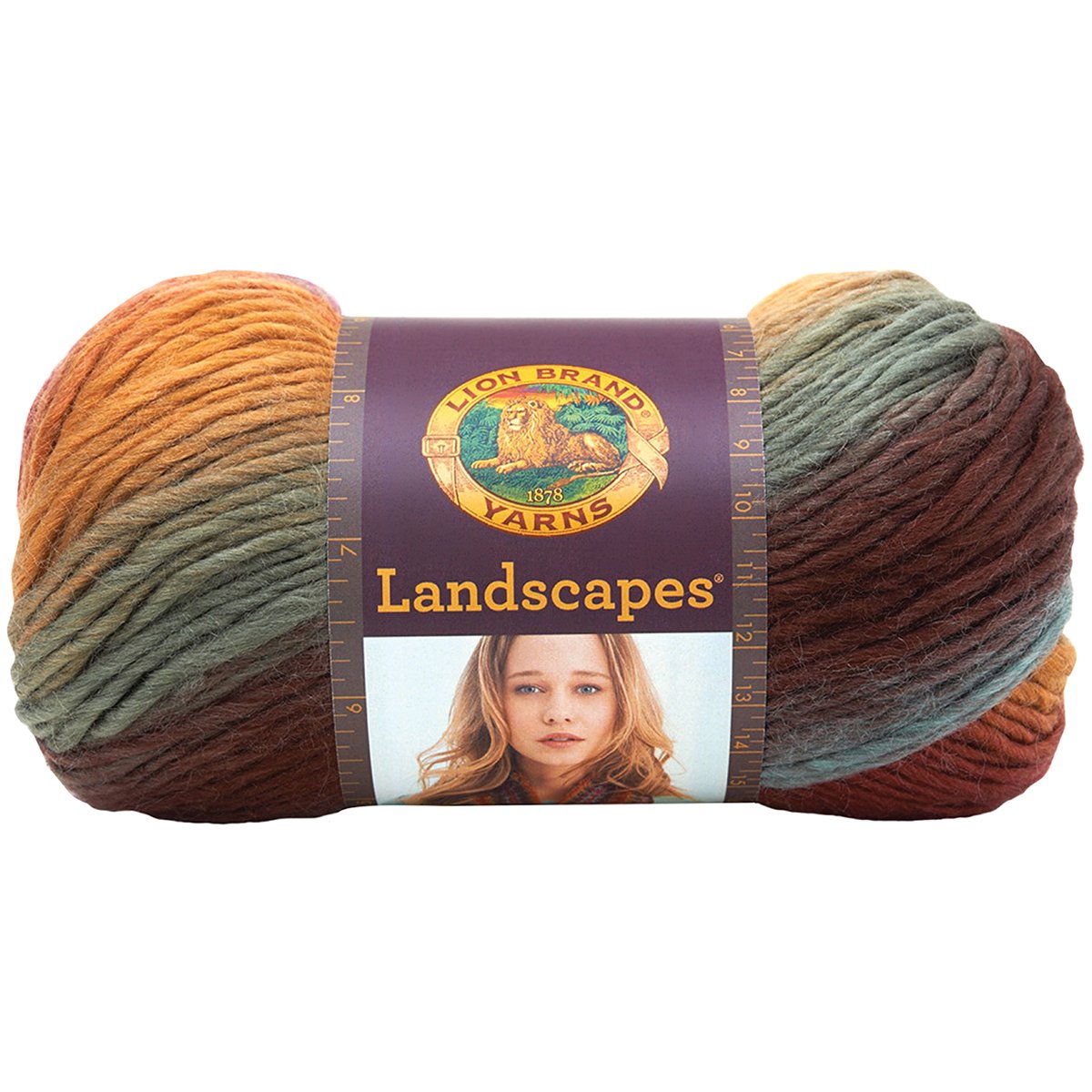 Lion Brand Yarn Landscapes Yarn, Multicolor Yarn for Knitting, Crocheting Yarn, 3-Pack, Desert Spring