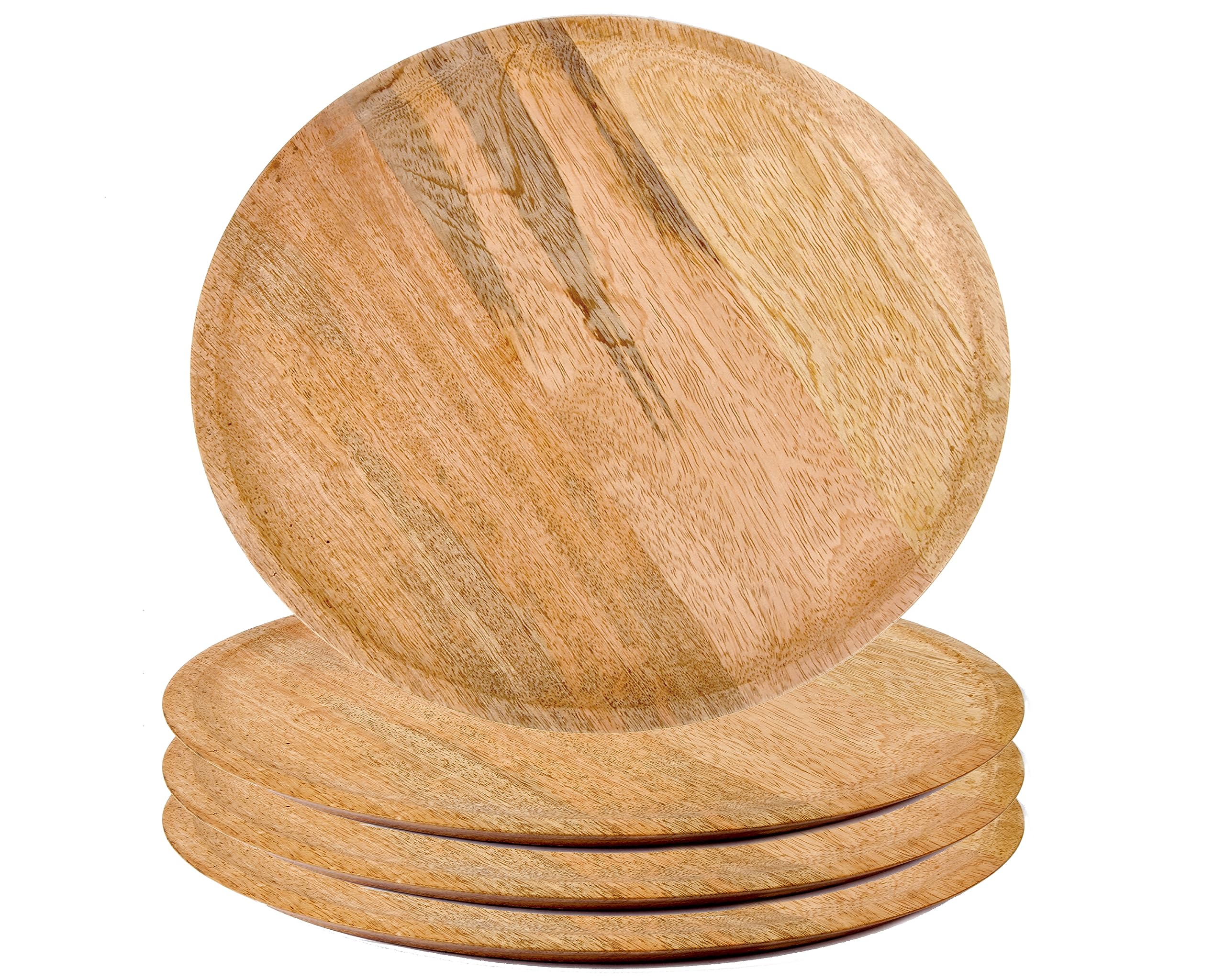 Alpha Living Home wood appetizer plate, wood appetizer plate sets, wood chargers for dinner plates, wood placemats, chargers for