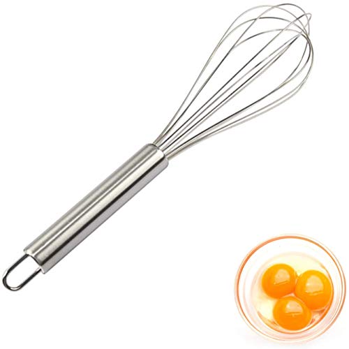 MEIW Whisks,Whisks for cooking,8 Inch Steel Wire Whisk for cooking, Blending, Whisking, Beating, Stirring