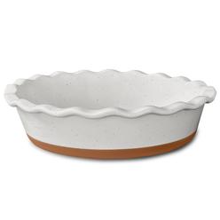 MORA CERAMICS HIT PA Mora ceramic Pie Pan for Baking - 9 inch - Deep and Fluted Pie Dish for Old Fashion Apple Pie, Quiche, Pot Pies, Tart, etc - Mod