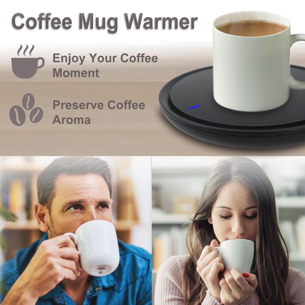 Heness Candle Warmer, Coffee Warmer for Desk, Coffee Mug Warmer, Coffee Cup Warmer with Auto Shut Off