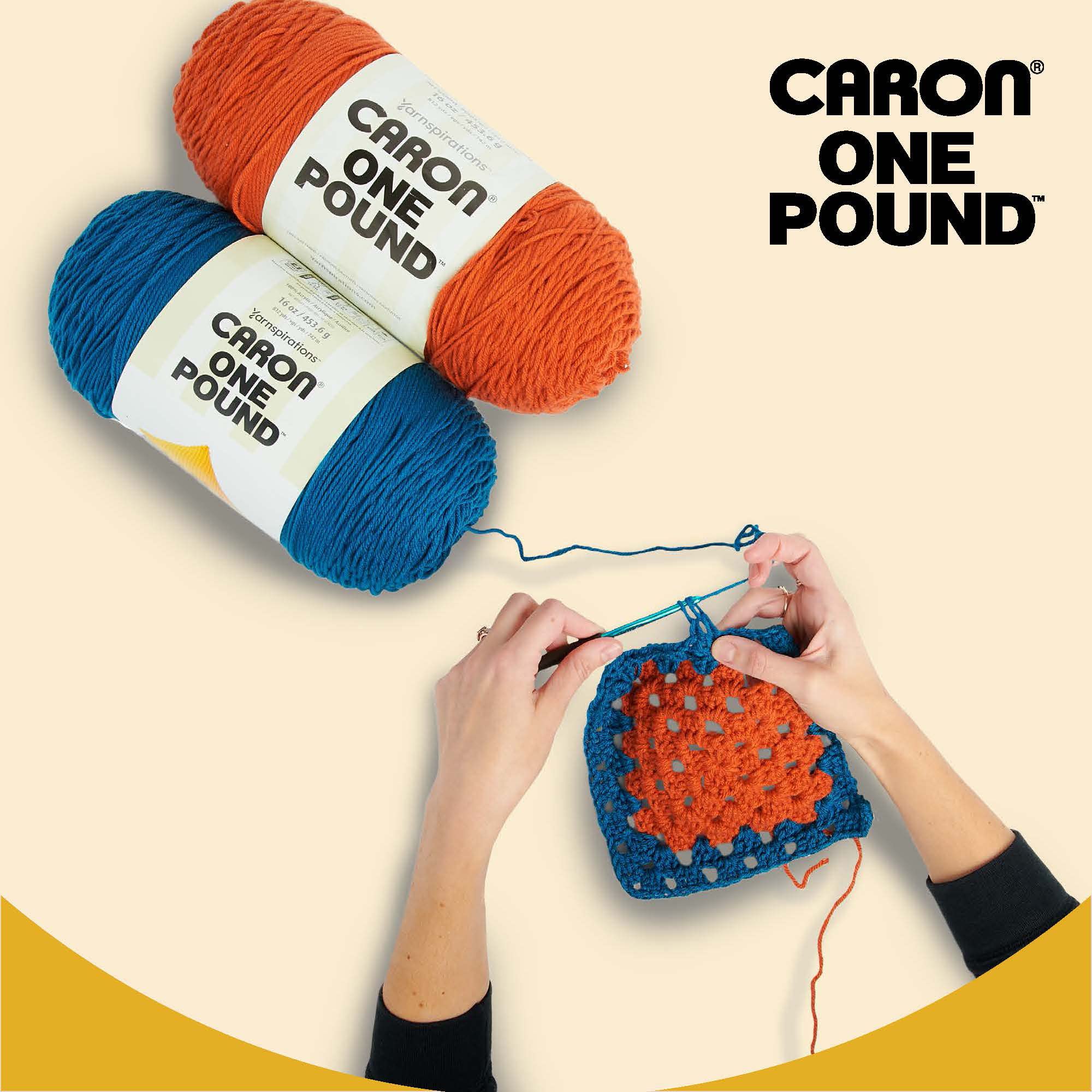 Caron One Pound Black Yarn - 2 Pack of 454g/16oz - Acrylic - 4 Medium (Worsted) - 812 Yards - Knitting, Crocheting & Crafts