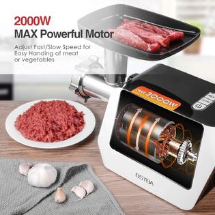 OSTBA Electric Meat Grinder, 5 in 1 Heavy Duty Meat Mincer Sausage Stuffer  Machine, 2000W MAX