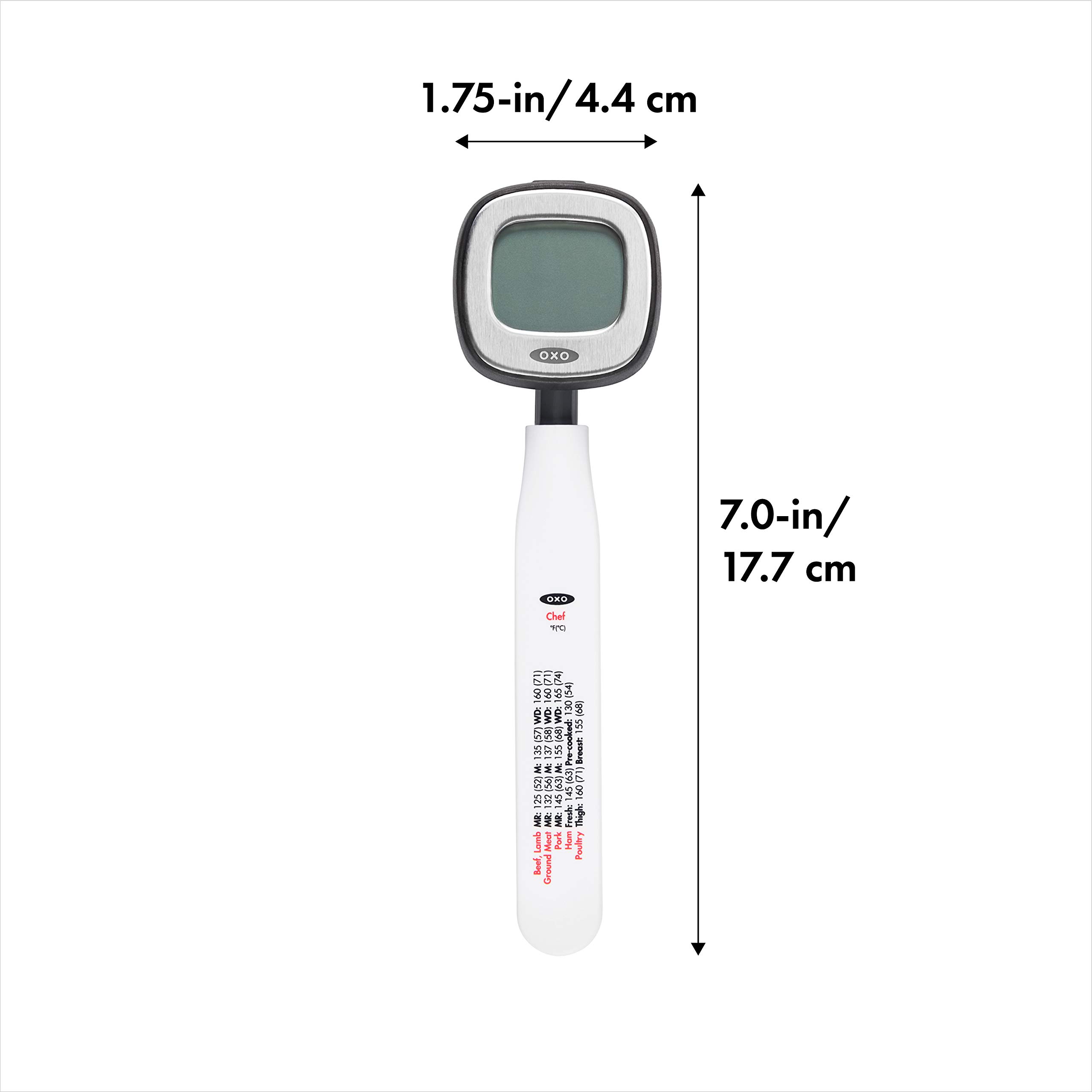 OXO Good Grips Chef's Precision Digital Instant Read Thermometer & Good Grips 2-Cup Angled Measuring Cup