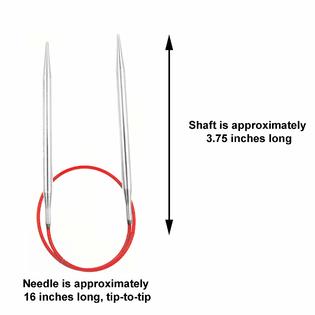 ChiaoGoo Knitting Needles Red Lace Circular, Pointy Stainless