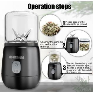 Cool knight COOL KNIGHT Electric Herb Grinder Spice Grinder, USB