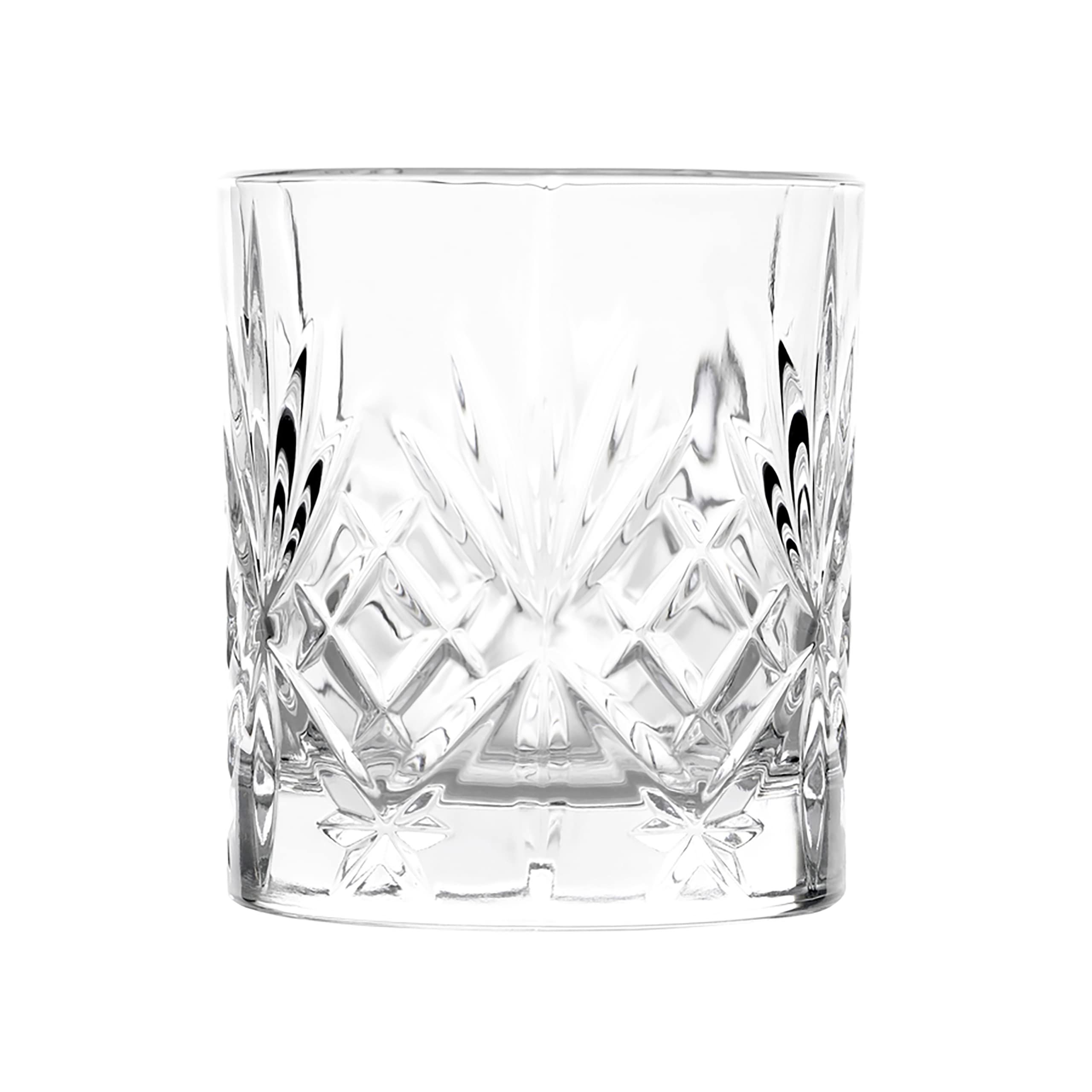 RCR 25935020006 Melodia Crystal Short Whisky Water Tumblers Glasses, 230 ml, Set of 6-Clear