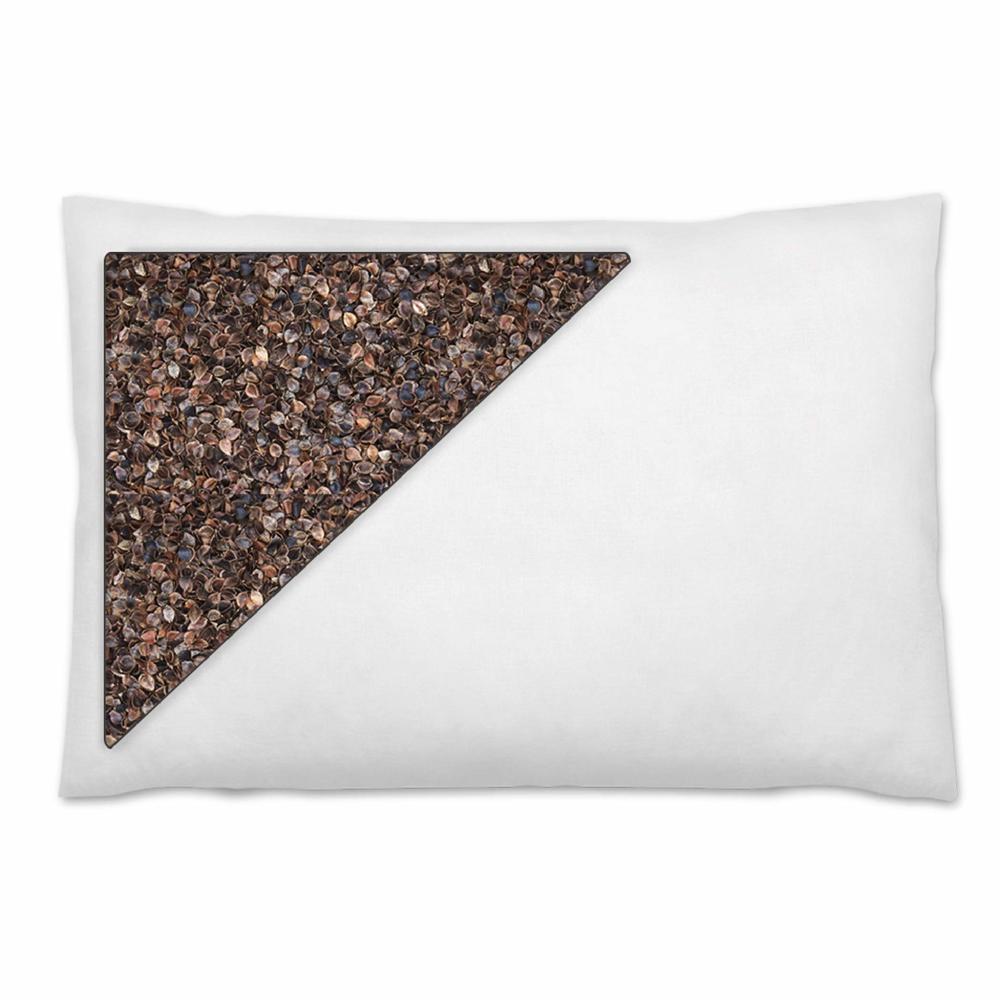 Daiwa Felicity Organic Buckwheat Pillow for Sleeping with Pillow case - Japanese Pillow Filled with Sobakawa aids in Cooling Sle