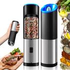 Rocyis Electric Salt and Pepper Grinder-Gravity Automatic Spice Mill Set-Battery  Powered w/LED Light, Adjustable Coarseness, One