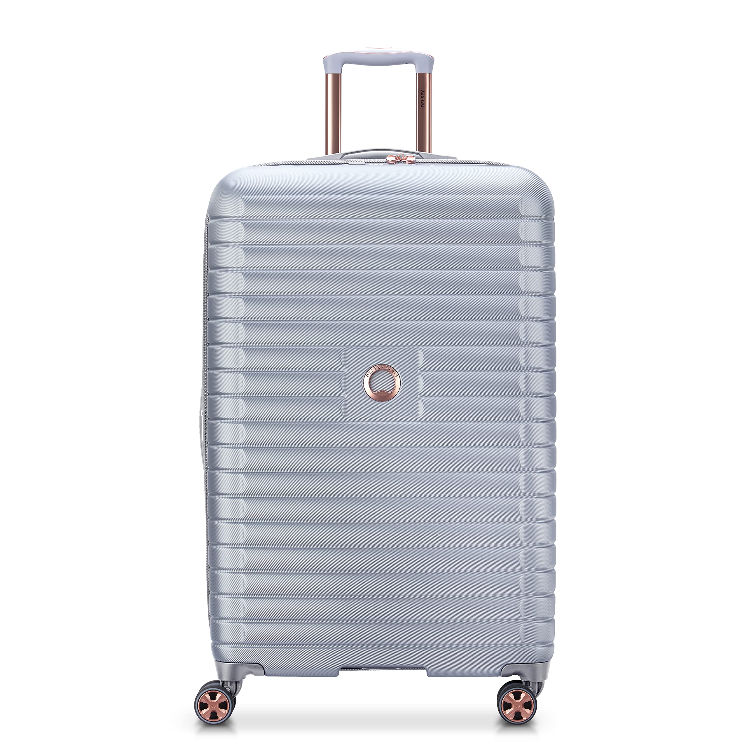 DELSEY Paris Cruise 3.0 Hardside Expandable Luggage with Spinner Wheels, Platinum, Checked-Large 28 Inch