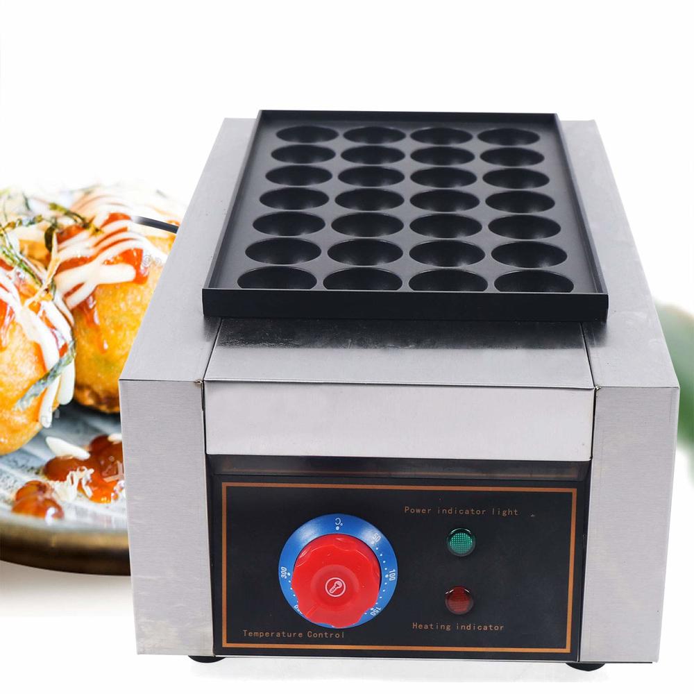wanlecy Electric Takoyaki Maker, Commercial 28PCS/56PCS Takoyaki Grill with Nonstick Molds Japanese Octopus Fish Ball Cake Grill Pan 110