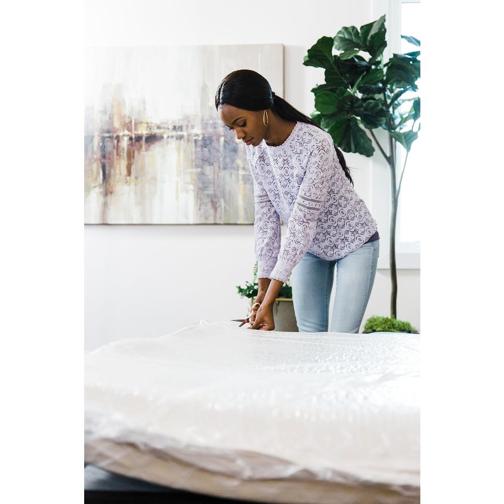 Signature Design by Ashley Full Size Chime 12 Inch Medium Firm Memory Foam Mattress with Green Tea & Charcoal Gel , White