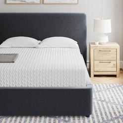 Signature Design by Ashley Full Size Chime 12 Inch Medium Firm Memory Foam Mattress with Green Tea & Charcoal Gel , White