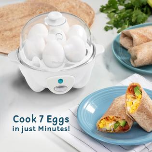 Elite Gourmet EGC-007 Rapid Egg Cooker, 7 Easy-To-Peel, Hard, Medium, Soft  Boiled Eggs