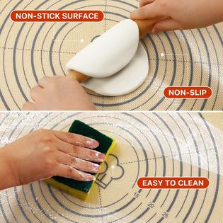 DANIA & DEAN Silicone Pastry Mat, 36 x 24 Extra Large Non Stick Baking Mat  with