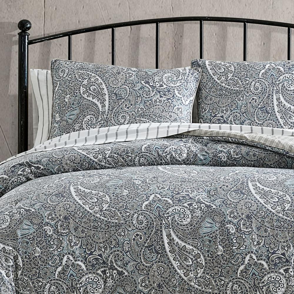 Stone Cottage - King Comforter Set, Reversible Cotton Bedding with Matching Shams And Bedskirt, All Season Home Decor (Lancaster