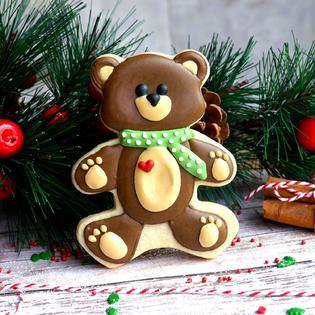 Sweet Cookie Crumbs Teddy Bear Cookie Cutter, Stainless Steel
