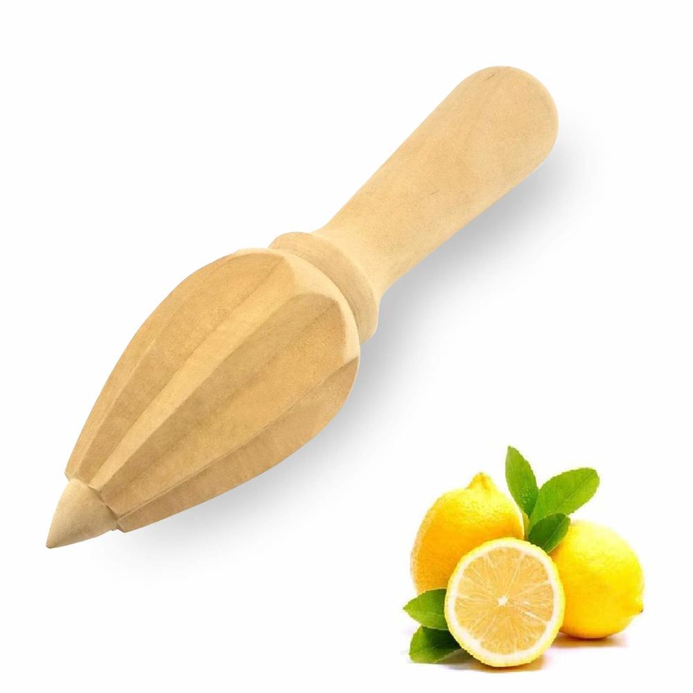 TANBingGuang Beech Wood Reamer 6 Inch Hand-Juicer Lemon Squeezer Citrus Reamer Wooden Squeezer Fruit Extractor Wooden Juice Garg