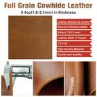 ingguise Thick Leather Sheets for Crafts Tooling Leather Square 1.8-2.1mm  Full Grain Leather Pieces Genuine Cowhide Leather for Crafts Se