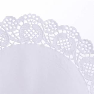 Tim&Lin White Lace Paper Doilies - 4 inch Round Paper Doilies - Disposable  Paper Placemats - for Wedding, Birthday, Cakes, Desse
