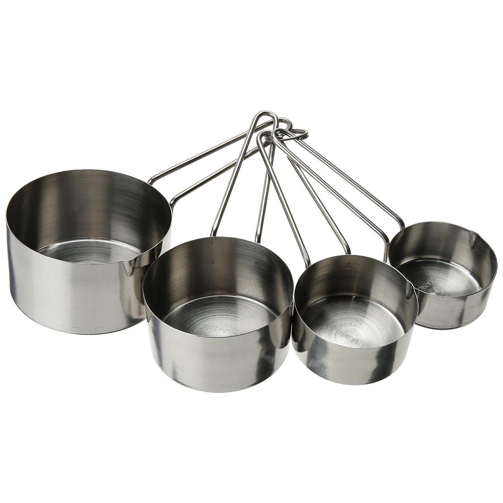 Update International Stainless Steel Measuring Cups, One Size, Silver