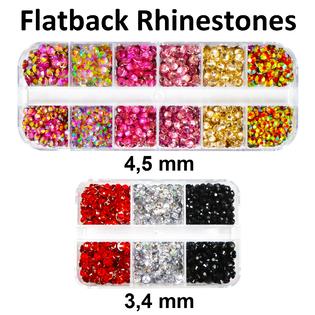 worthofbest Hot Pink Rhinestones for Crafts Clothes Nails Clothing Fabric  Shoes Tumblers with Glue Clear, Flatback