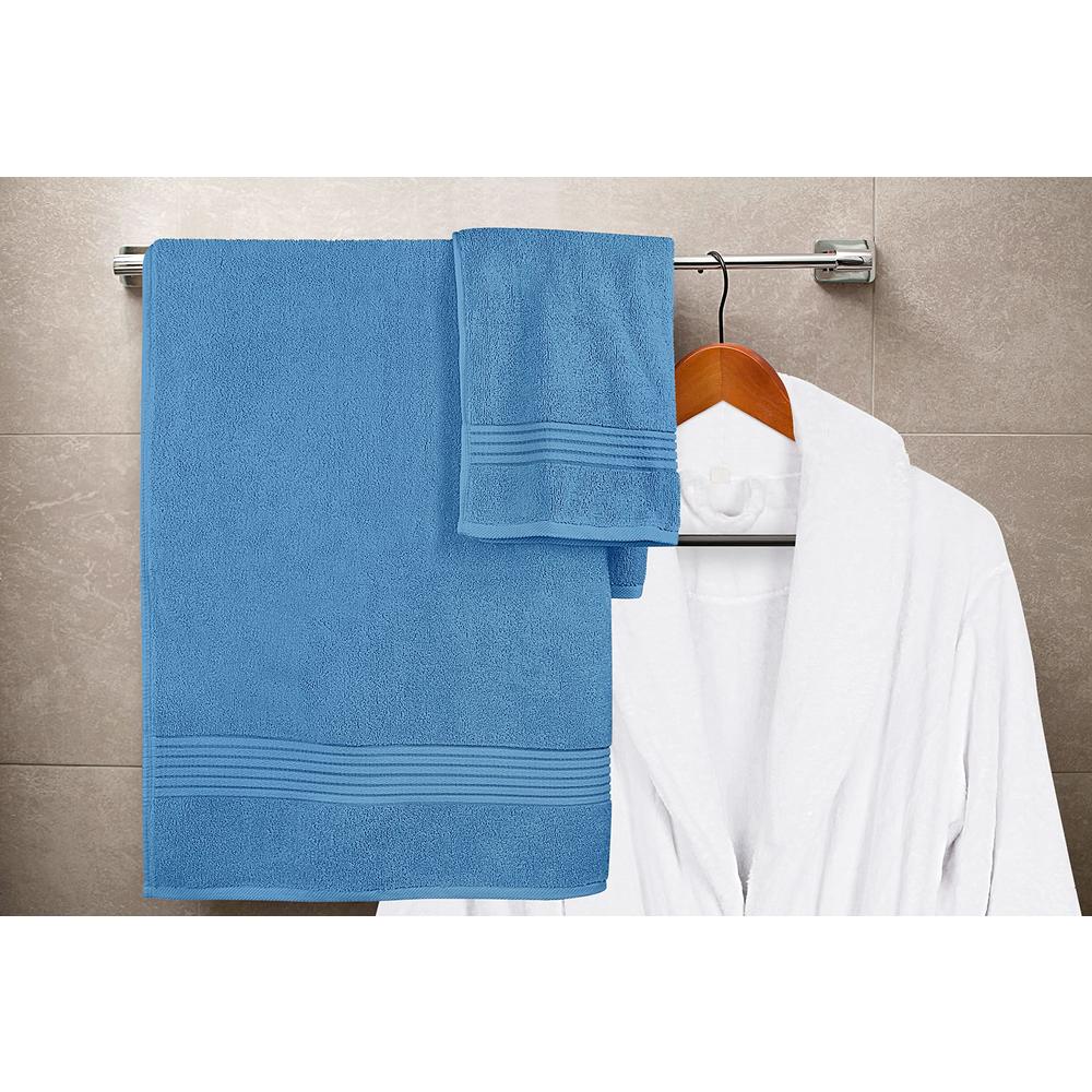 Utopia Towels 8-Piece Premium Towel Set, 2 Bath Towels, 2 Hand Towels, and 4 Wash Cloths, 100% Ring Spun Cotton Highly Absorbent