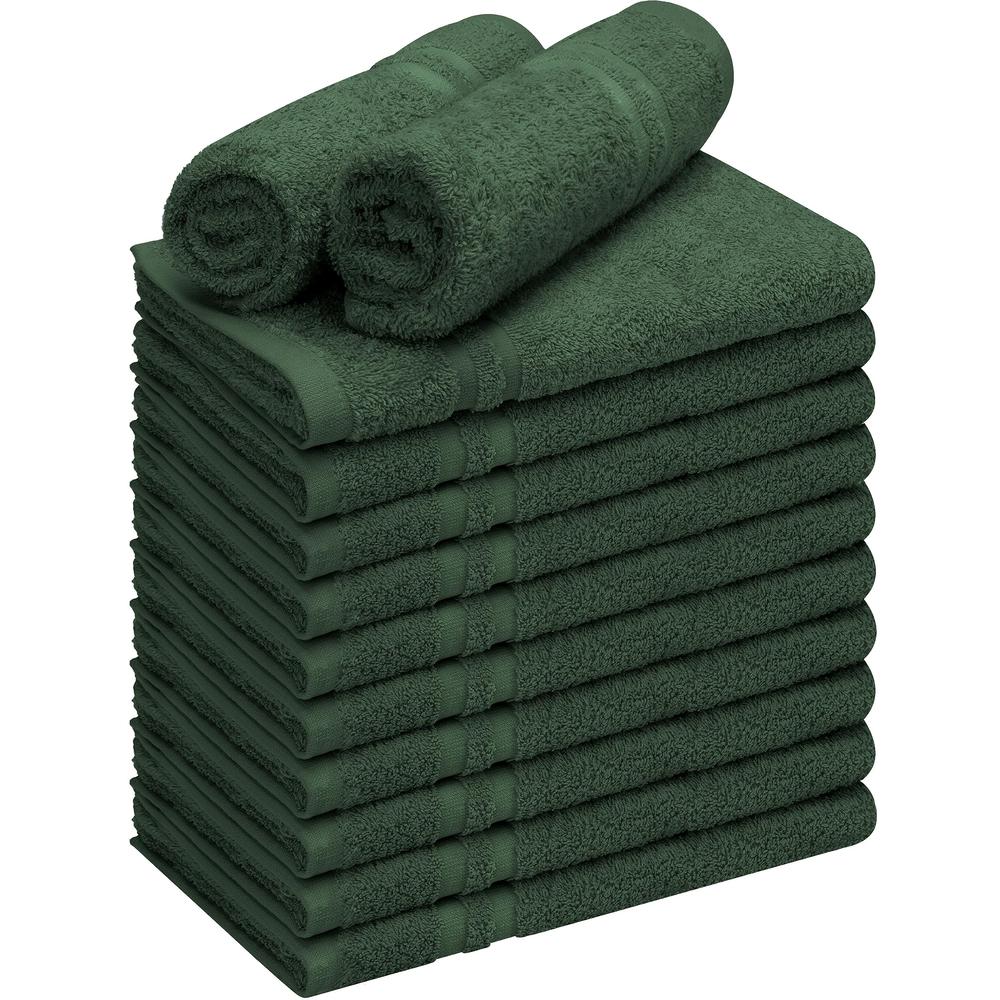 Utopia Towels Cotton Bleach Proof Salon Towels (16x27 inches) - Bleach Safe Gym Hand Towel (12 Pack, Black)