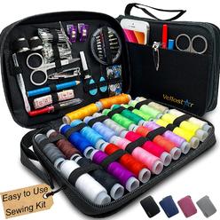 Vellostar Sewing Kit For Adults - Over 100 Easy To Use Sewing Supplies & 24-Color Threads, A Needle And Thread Kit For Small Fix