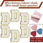 DTBAIYYN Iron on Letter Patches for Jackets Varsity Letter Patches for Team  Costume Chenille Letters Large Iron on Letters Glitter White