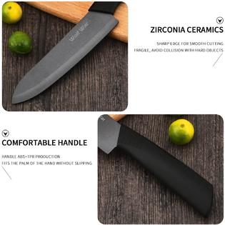 Wolf War Kitchen Ceramic Knife Set Professional Knife With Sheaths, Super  Sharp Rust Proof Stain Resistant (