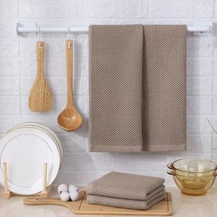 Kitinjoy 100% Cotton Waffle Weave Kitchen Dish Towels, 13 in x 28 in, Super  Soft