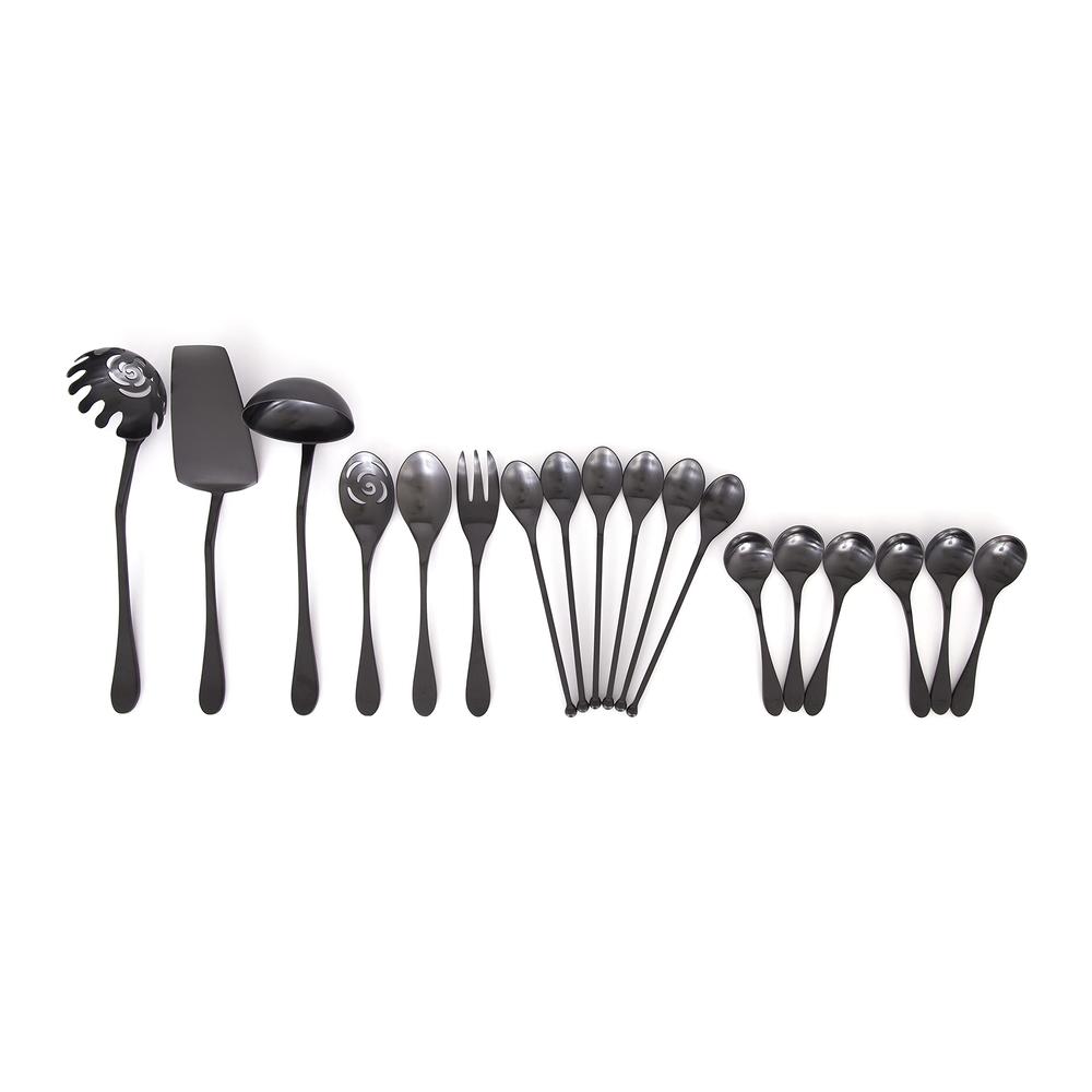 KNORK Coated Black Completer Set, 18 Piece