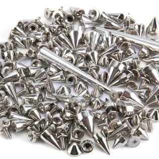 YORANYO 135 Sets Mixed Shape Spikes and Studs Assorted Sizes Spike